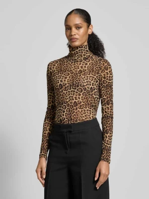 Bluzka z siateczki z długim rękawem i stójką model ‘Orie’ LOLLYS LAUNDRY