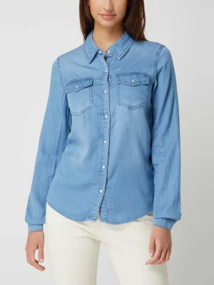 Bluzka koszulowa z kieszeniami na piersi model ‘BISTA’ Vila