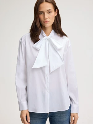 Bluzka z wiązaniem Bernarda w kolorze białym Joop