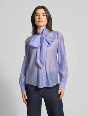 Bluzka z wiązaniem pod szyją o kroju regular fit z mieszanki lyocellu model ‘ELEGANT’ HUGO