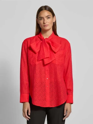 Bluzka z wiązaniem pod szyją o kroju regular fit z mieszanki wiskozy Christian Berg Woman