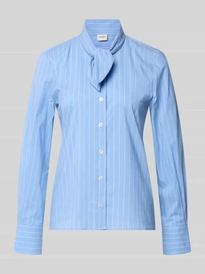 Bluzka z wiązaniem pod szyją o kroju slim fit z listwą guzikową Stefanel