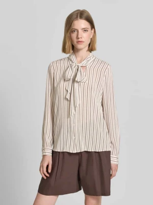 Bluzka z wiązaniem pod szyją o kroju slim fit z wiskozy comma