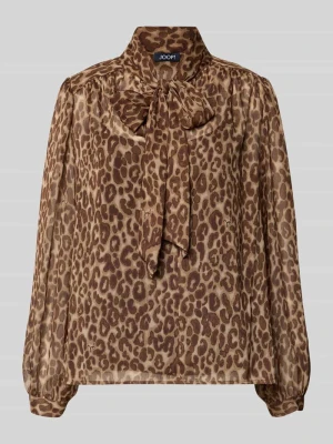 Bluzka z wiązaniem pod szyją z bufiastymi rękawami model 'Bettina' Joop!