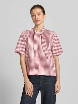 Bluzka z wiązaniem pod szyją z listwą guzikową Jake*s Casual