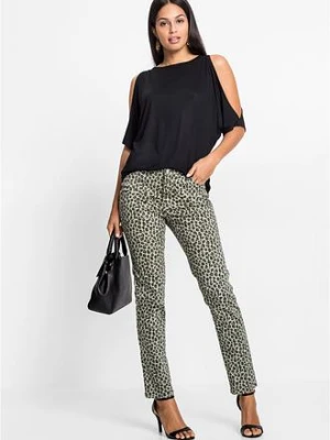 Bluzka z wiskozy odkrytymi ramionami bonprix