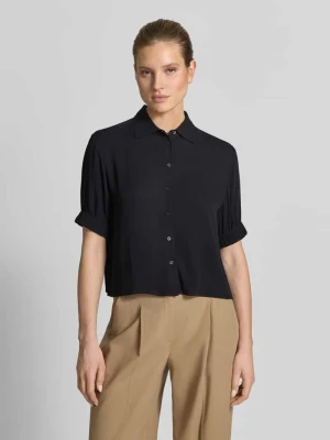 Bluzka z wiskozy z 1/2 rękawa w kroju regular fit Emily Van den Bergh