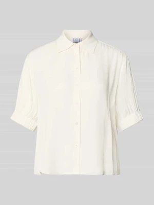 Bluzka z wiskozy z 1/2 rękawa w kroju regular fit Emily Van den Bergh