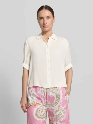 Bluzka z wiskozy z 1/2 rękawa w kroju regular fit Emily Van den Bergh