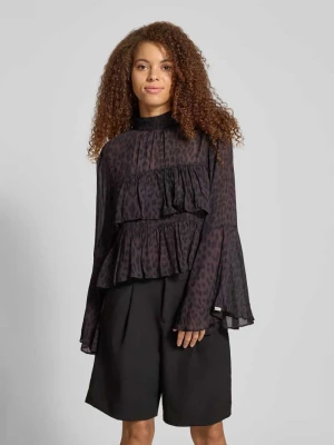 Bluzka z wiskozy z falbanami model ‘Tessa’ OH APRIL