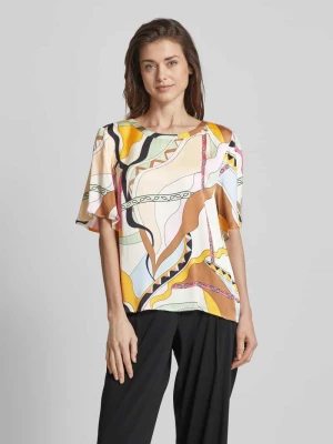 Bluzka z wiskozy z okrągłym dekoltem model ‘EVIE’ MOS MOSH