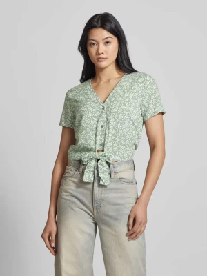 Bluzka z wiskozy z wiązanym detalem model ‘EASY JOY’ Vero Moda