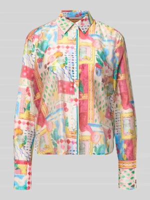 Bluzka z woalu o kroju regular fit z nadrukiem Dolce Vita Christian Berg Woman Selection