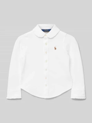 Bluzka z wyhaftowanym logo Polo Ralph Lauren Kids