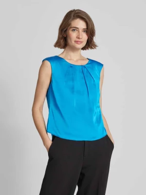 Bluzka z zakładkami w kolorze niebieskim Christian Berg Woman Selection