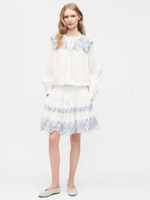 Bluzka z zapięciem na guziki Kate Spade biały