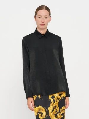 Bluzka z zapięciem na guziki Versace Jeans Couture czarny