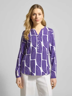 Bluzka wkładana z wiskozy z nadrukiem fal Christian Berg Woman