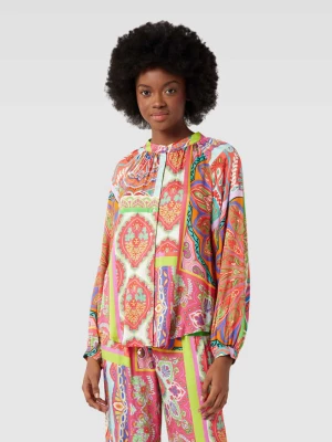 Bluzka ze wzorem paisley model ‘Birteton’ tonno & panna