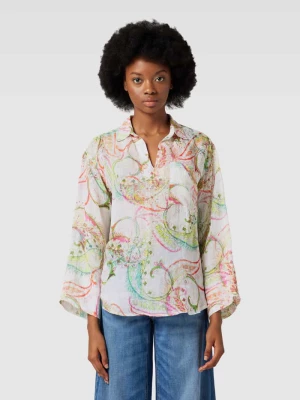 Bluzka ze wzorem paisley model ‘Simonton’ tonno & panna
