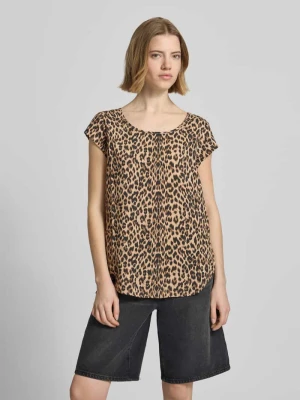 Bluzkoszula o kroju regular fit z czystej wiskozy model 'NOVA' Only Piaskowy