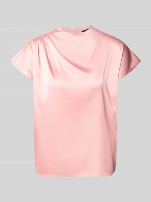 Bluzkoszula z satyny z tylnym zamkiem błyskawicznym Zero