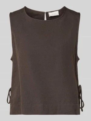 Bluzkowy T-shirt z bocznym wiązaniem model 'Svetlana' NEO NOIR