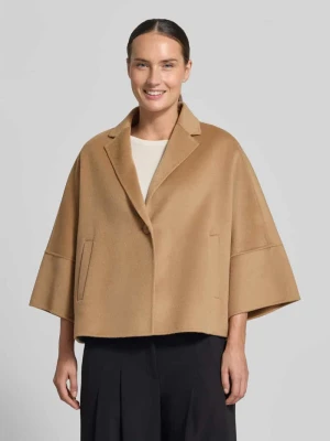 Bluzon o kroju boxy fit z mieszanki kaszmiru i wełny żywej model 'QUORUM' Max Mara Camel