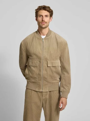 bluzon o kroju regular fit z czystej bawełny model 'MADS' Jake*s Beżowy