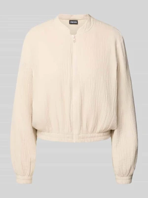 Bluzon o kroju regular fit z czystej bawełny model ‘TASTINA’ Pieces