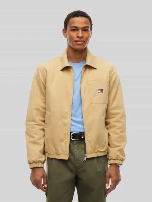 Bluzon o kroju regular fit z czystej bawełny Tommy Jeans Beżowy