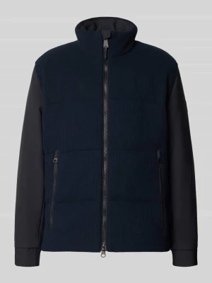 bluzon o kroju regular fit z detalem z logo Strellson Granatowy