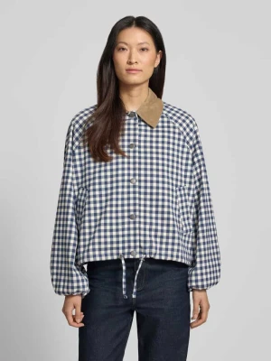 Bluzon o kroju regular fit z dodatkiem wiskozy model 'OVINGHAM' Barbour