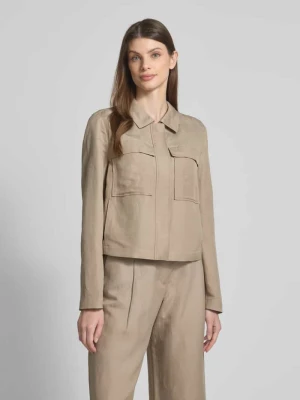 Bluzon o kroju regular fit z mieszanki wiskozu i lnu s.Oliver BLACK LABEL