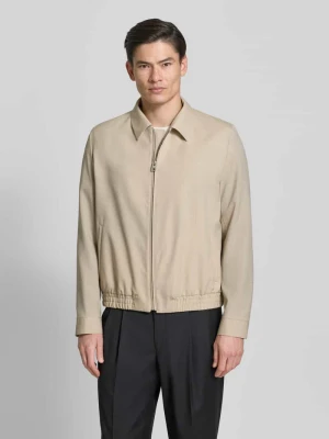 Bluzon o kroju regular fit z mieszanki żywej wełny model 'HELLYS251X' HUGO