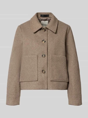 bluzon o kroju regular fit z naszywanymi kieszeniami model 'JANNET' Ichi