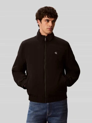 Bluzon o kroju regular fit z naszywką z logo Calvin Klein Jeans Czarny