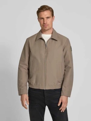 bluzon o kroju regular fit z naszywką z logo - Marc O'Polo × DFB Travel kolekcja