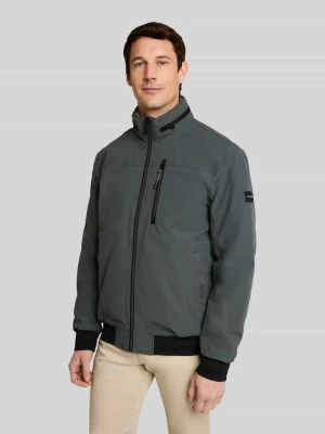 Bluzon o kroju regular fit z wodoszczelnej tkaniny Tom Tailor Oliwkowy