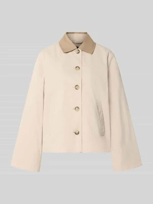Bluzon o kroju regular fit z wykładanym kołnierzem model 'CHELSEAPOPPY' Vero Moda Piaskowy