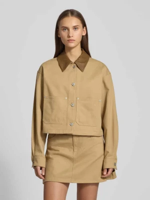 Bluzon o kroju relaxed fit z czystej bawełny model ‘ANDESO’ Hugo Blue