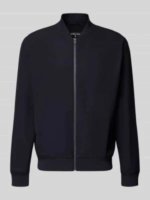 bluzon o kroju relaxed fit z kołnierzem college model 'Jason2' Strellson Granatowy