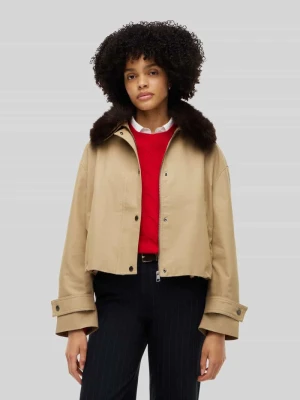 Bluzon o kroju relaxed fit z mieszanki bawełny Tommy Hilfiger Camel