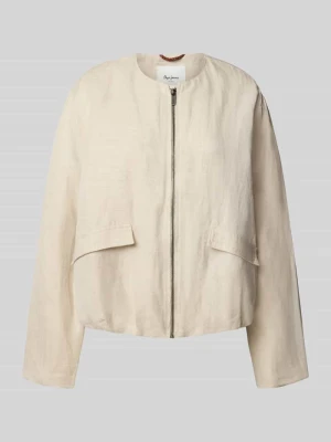 Bluzon o kroju relaxed fit z mieszanki lnu i bawełny model ‘SONIA’ Pepe Jeans