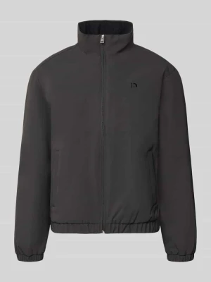 Bluzon o kroju relaxed fit ze stójką Tom Tailor Antracytowy