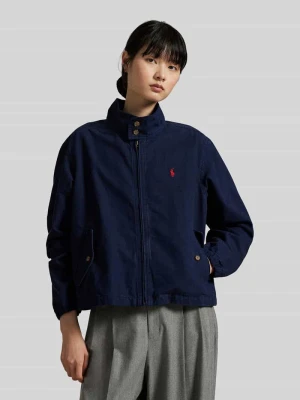 Bluzon z czystej bawełny o kroju regular fit Polo Ralph Lauren Granatowy