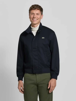 Bluzon z domieszką bawełny model 'HARRINGTON BLOUSON' Lacoste Ciemnoniebieski