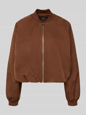 Bluzon z elastycznymi wykończeniami rękawów i zamek błyskawiczny Zero