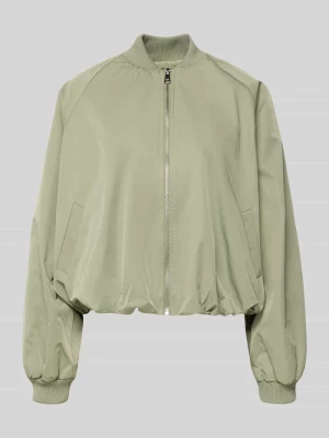 Bluzon z elastycznymi wykończeniami rękawów i zamek błyskawiczny Zero