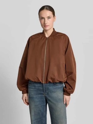 Bluzon z elastycznymi wykończeniami rękawów i zamek błyskawiczny Zero